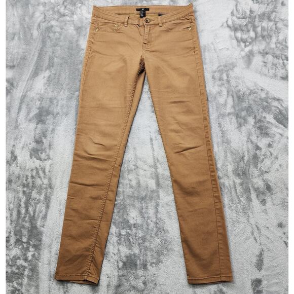 H&M Denim - H&M Jeans Womens 8 Brown Low Rise Skinny Ankle Stretch Denim Casual Preppy